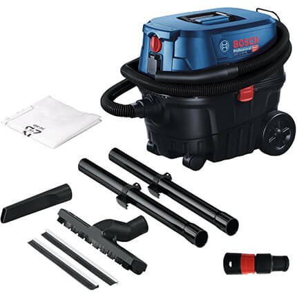 Aspirateur de chantier Bosch Professional GAS 12-25 PL pour solides et liquides avec accessoires