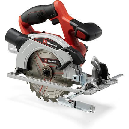 Scie circulaire sans fil Einhell TE-CS 18/165 Li-Solo Power X-Change, outil électroportatif compact 18V pour coupes nettes du bois