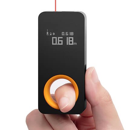Télémètre laser HOTO numérique Bluetooth compact, mesure précise jusqu’à 30 mètres, idéal bricolage et aménagement intérieur