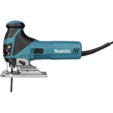 Scie sauteuse filaire Makita 4351FCTJ 720W avec variateur de vitesse et coffret Makpac, outil électroportatif professionnel pour coupes précises du bois et du métal